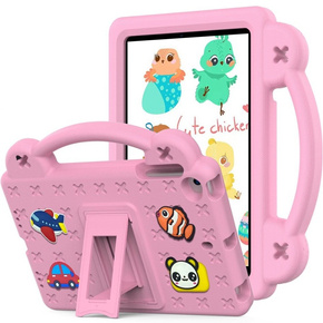 Etui dziecięce do iPad Mini 1/2/3/4/5, z podstawką, Różowe