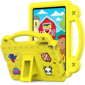 Etui dziecięce do iPad Mini 1/2/3/4/5, z podstawką, Żółte