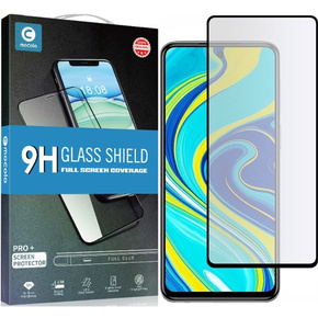 Szkło Hartowane Mocolo Full Glue do Xiaomi Redmi Note 9S / 9 Pro / 9 Pro Max, czarna ramka